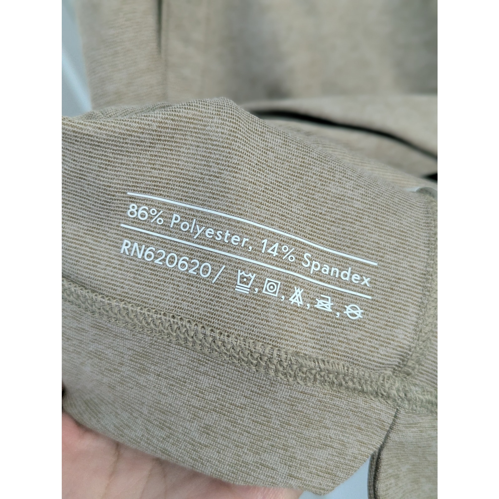Outdoor Voices Mens Xl Tan Heathered Pullover Hoodie Sweatshirt — image 6 of 8